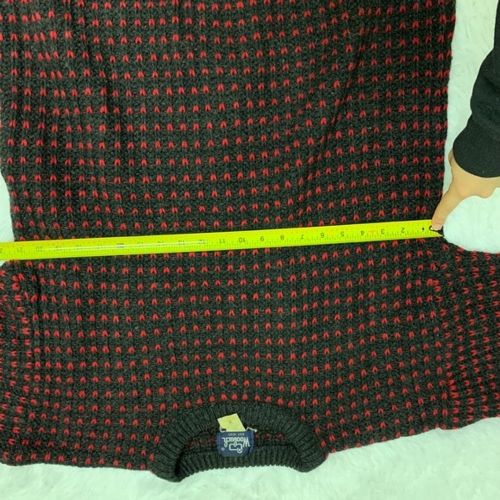 Woolrich wool vintage red black heart sweater - Picture 7 of 7